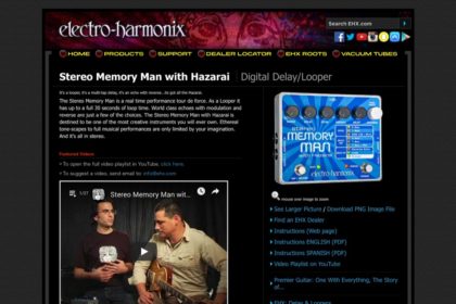 EHX.com | Stereo Memory Man with Hazarai - Digital Delay/Looper | Electro-Harmonix