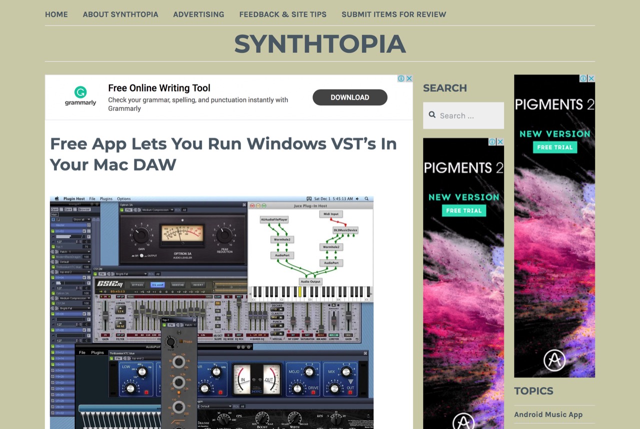 Free App Lets You Run Windows VST’s In Your Mac DAW – Synthtopia