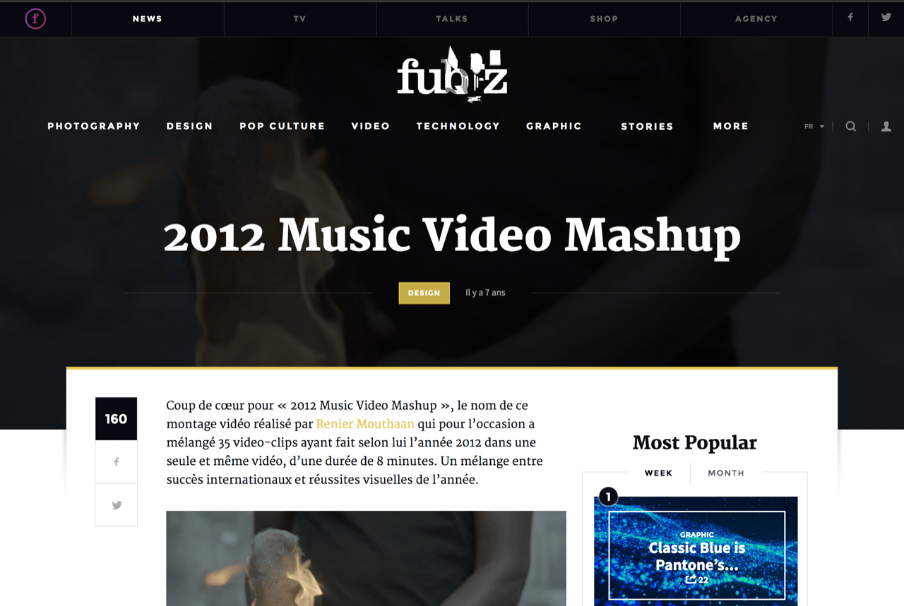 2012 Music Video Mashup – Fubiz Media