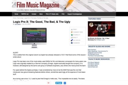 Logic Pro X: The Good, The Bad, & The Ugly :: Film Music Magazine