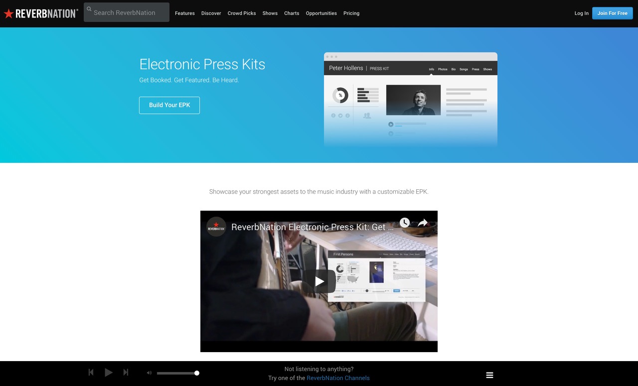 Build Your EPK - Electronic Press Kit | ReverbNation