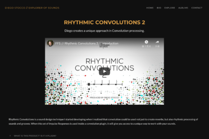 Rhythmic Convolutions 2 – Diego Stocco