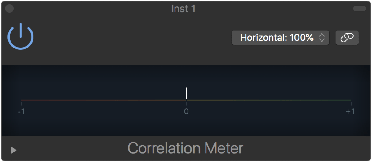 Logic Pro X 10.2.1 Correlation Meter