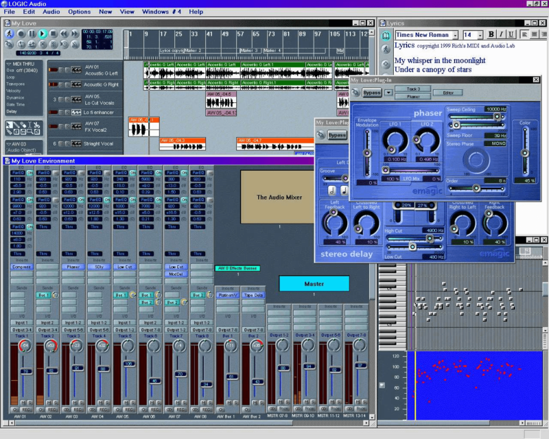Logic Audio Platinum (PC) v4.0（©Treakheadz Lab）