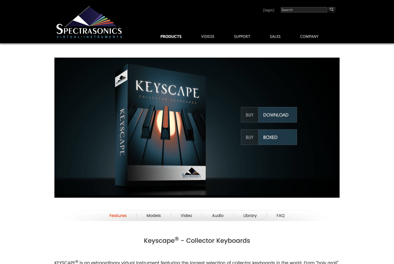 Spectrasonics - Keyscape - Collector Keyboards