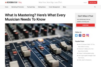 What Is Mastering? Here&apos;s What Every Musician Needs To Know | ReverbNation Blog