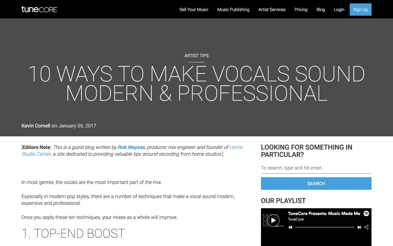 10 Ways to Make Vocals Sound Modern & Professional - TuneCore