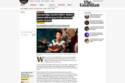 Jazz prodigy Jacob Collier: 'Quincy Jones told me jazz is the classical music of pop' | Music | The Guardian