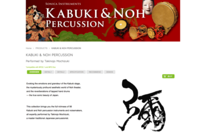 KABUKI & NOH PERCUSSION - SONICA INSTRUMENTS