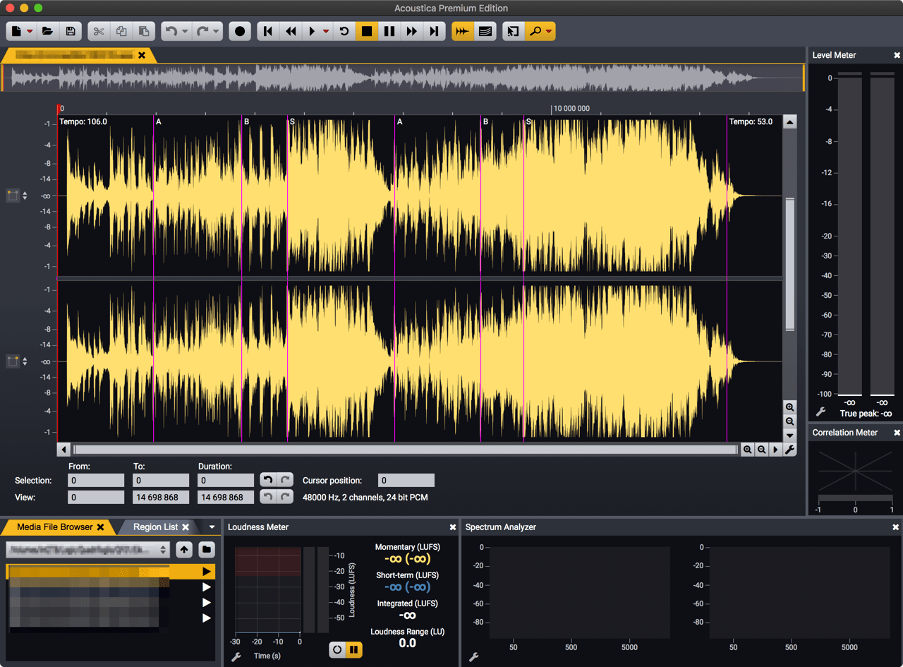Acoustica | Digital Audio Editor