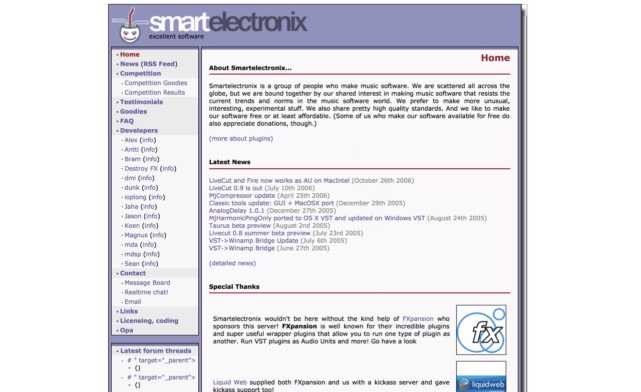 smartelectronix.com :: free and donationware music plugins