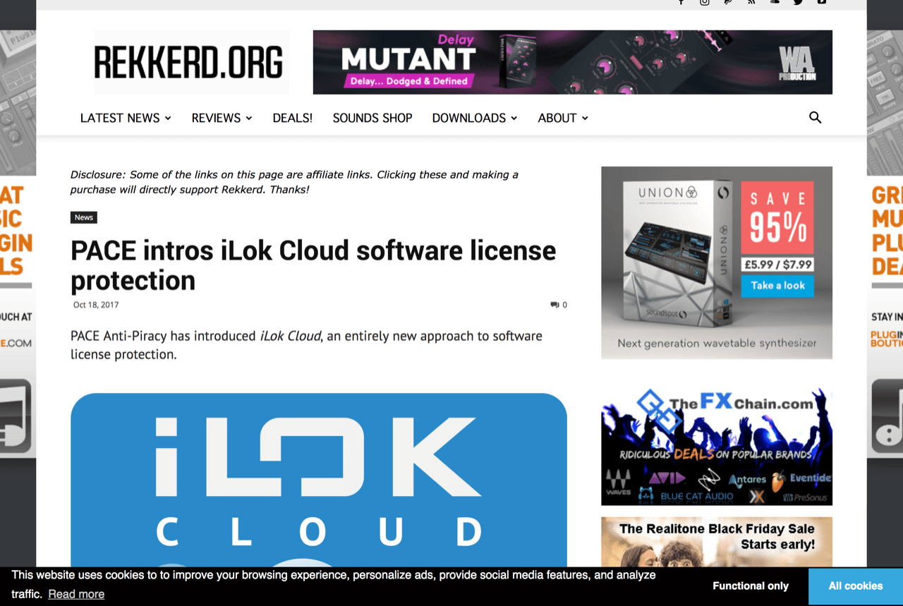 PACE intros iLok Cloud software license protection