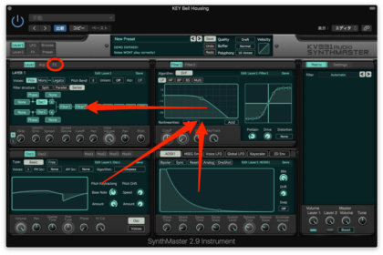 Synthmasterの操作フロー
