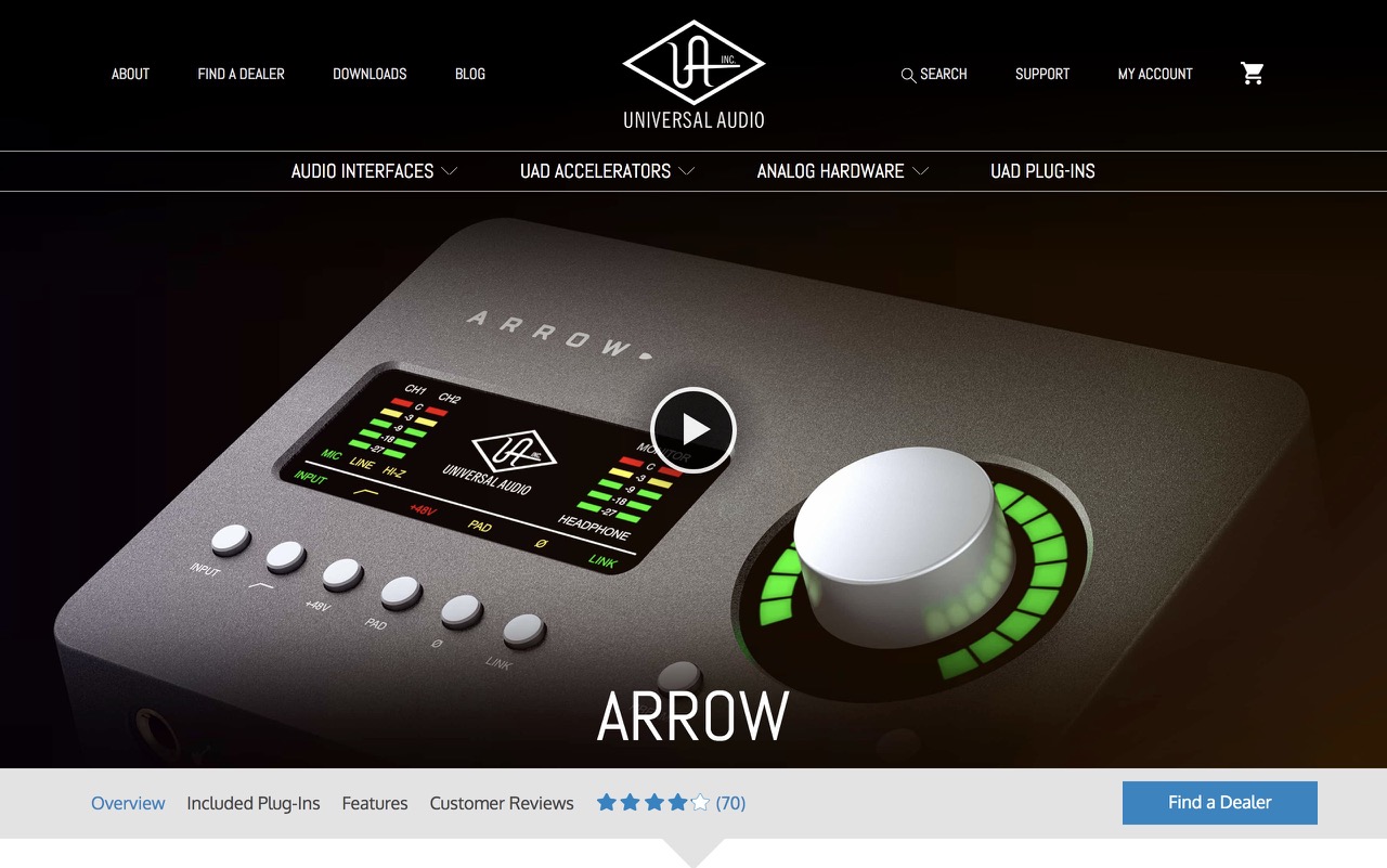 Arrow | Desktop Thunderbolt 3 Audio Interface | Universal Audio