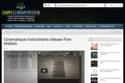 Cinematique Instruments release Fine Mallets - Sample Library Review