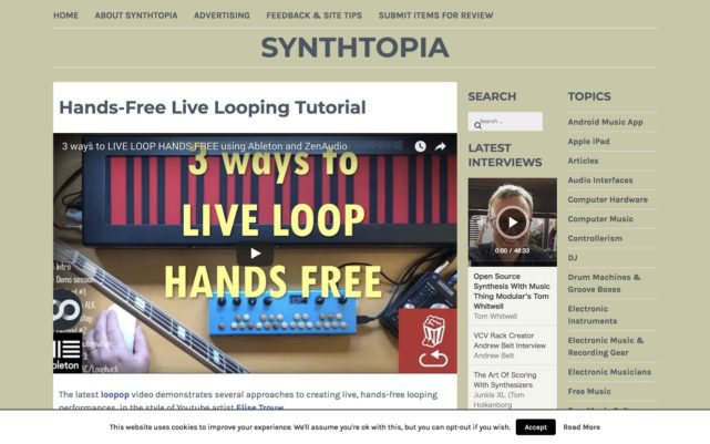 Hands-Free Live Looping Tutorial – Synthtopia