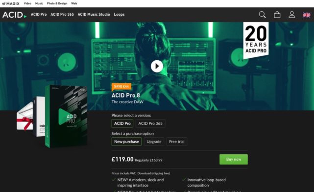 ACID Pro 8 – The creative DAW for loop-based music production