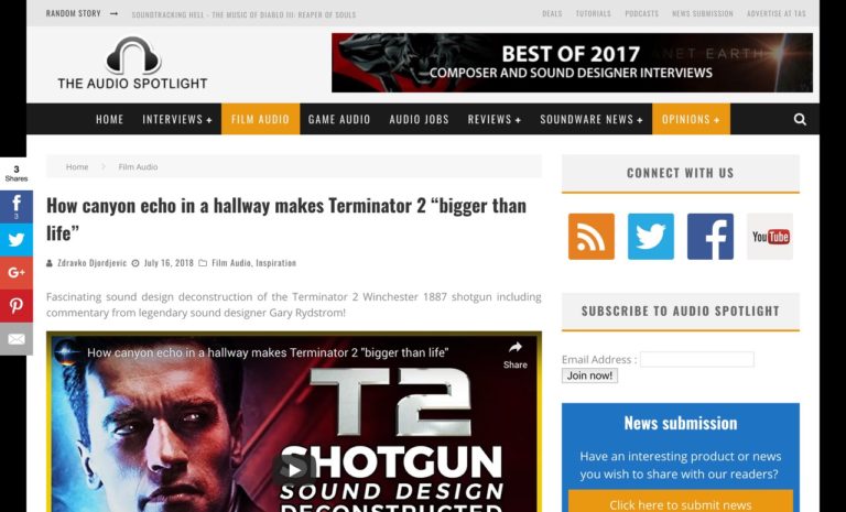 How canyon echo in a hallway makes Terminator 2 "bigger than life" | The Audio Spotlight