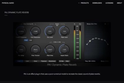 Dynamic Plate Reverb – Physical Audio