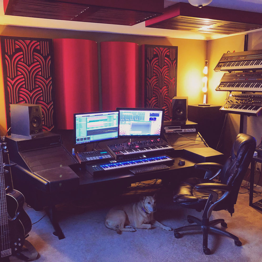 Home Studio with GIK Acoustics Absorbers and Diffusers - GIK Acoustics Europe