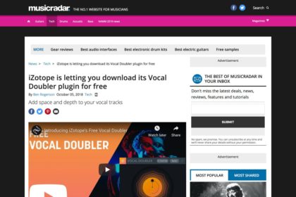 iZotope is letting you download its Vocal Doubler plugin for free | MusicRadar