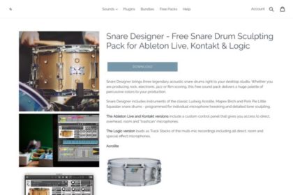Snare Designer | Free Ableton Live, Kontakt, Logic Snare Drum Pack – Puremagnetik