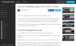 How to Creatively Use Antares Auto-Tune for Vocal Tuning