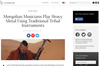 Mongolian Heavy Metal Band Perform Using Traditional Tribal Instruments