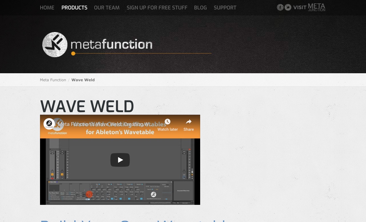 Wave Weld - Meta Function