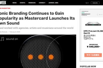 Sonic Branding Continues to Gain Popularity as Mastercard Launches Its Own Sound – Adweek