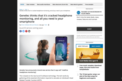 Genelec thinks that it's cracked headphone monitoring, and all you need is your smartphone | MusicRadar