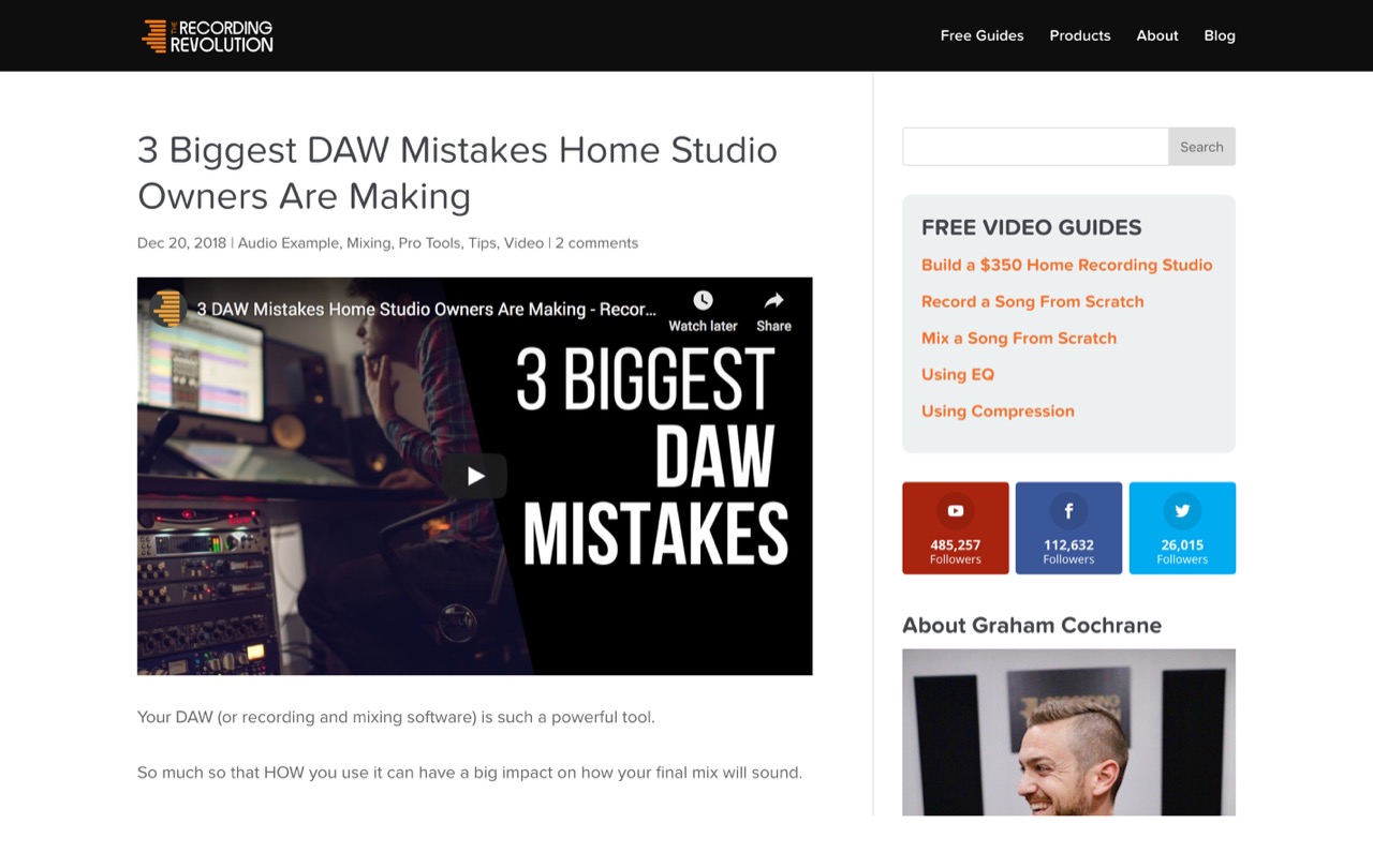 3 Biggest DAW Mistakes Home Studio Owners Are Making - Recording Revolution