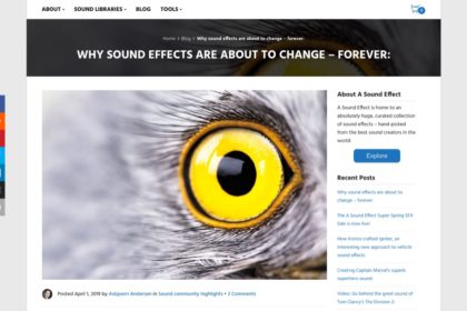 Why sound effects are about to change - forever: | A Sound Effect