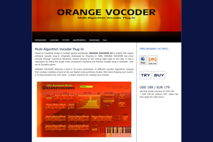 zynaptiq: ORANGE VOCODER AU
