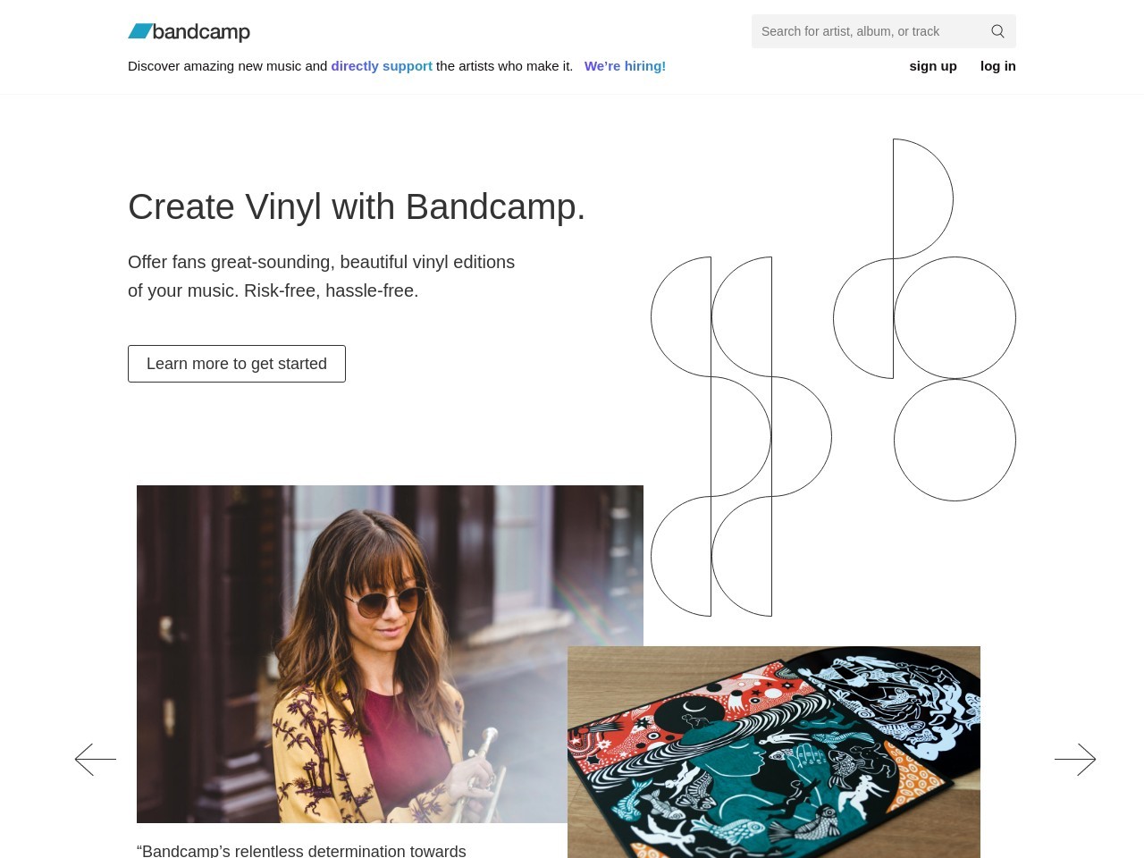 Create Vinyl Records with Bandcamp | Bandcamp