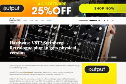 Hardware VST? Steinberg Retrologue plug-in gets physical version - CDM Create Digital Music
