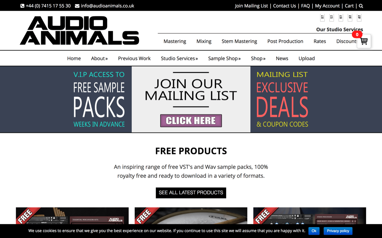 Free Products - Audio Animals Ltd.