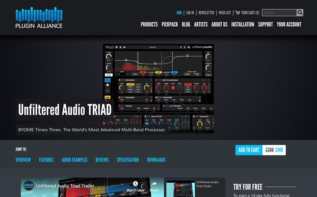 Unfiltered Audio TRIAD - Plugin Alliance