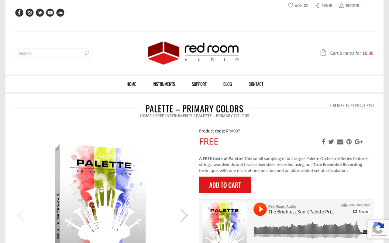 Palette - Primary Colors - Red Room Audio