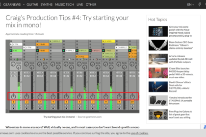 Craig&apos;s Production Tips #4: Try starting your mix in mono! - gearnews.com