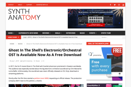 Ghost In The Shell Soundtrack (OST) Is Available As A Free Download