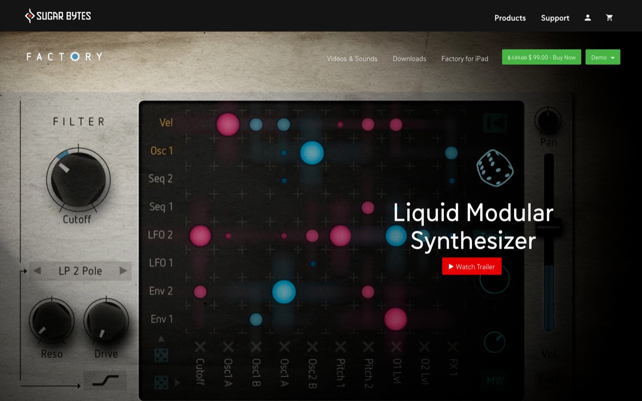 Factory | Liquid Modular Synthesizer.
