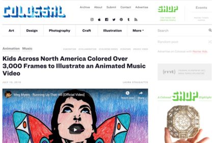Kids Across North America Colored Over 3,000 Frames to Illustrate an Animated Music Video | Colossal