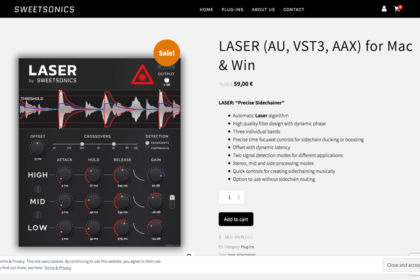 LASER (AU, VST3, AAX) for Mac & Win - Sweetsonics Audio Plugins