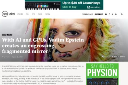 With AI and GPUs, Vadim Epstein creates an engrossing, fragmented mirror - CDM Create Digital Music