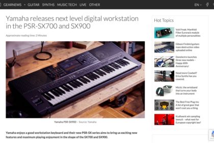 Yamaha releases next level digital workstation in the PSR-SX700 and SX900 - gearnews.com