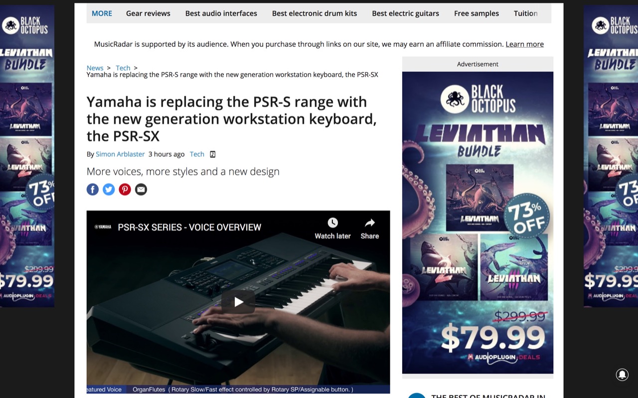 Yamaha is replacing the PSR-S range with the new generation workstation keyboard, the PSR-SX | MusicRadar