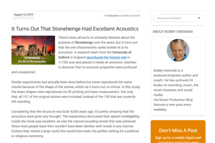 「Stonehenge Had Incredible Acoustics」