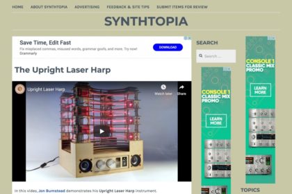 The Upright Laser Harp – Synthtopia
