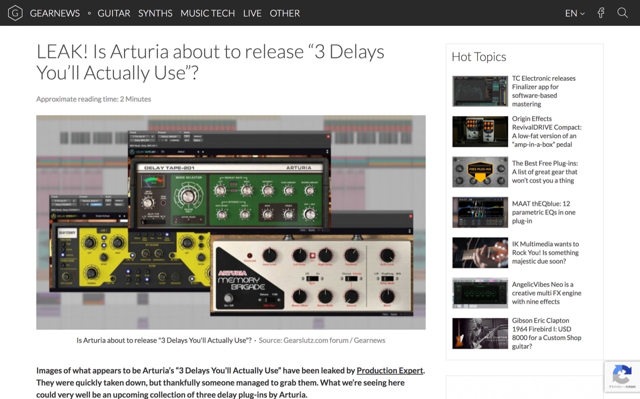 LEAK! Is Arturia about to release "3 Delays You'll Actually Use"? - gearnews.com
